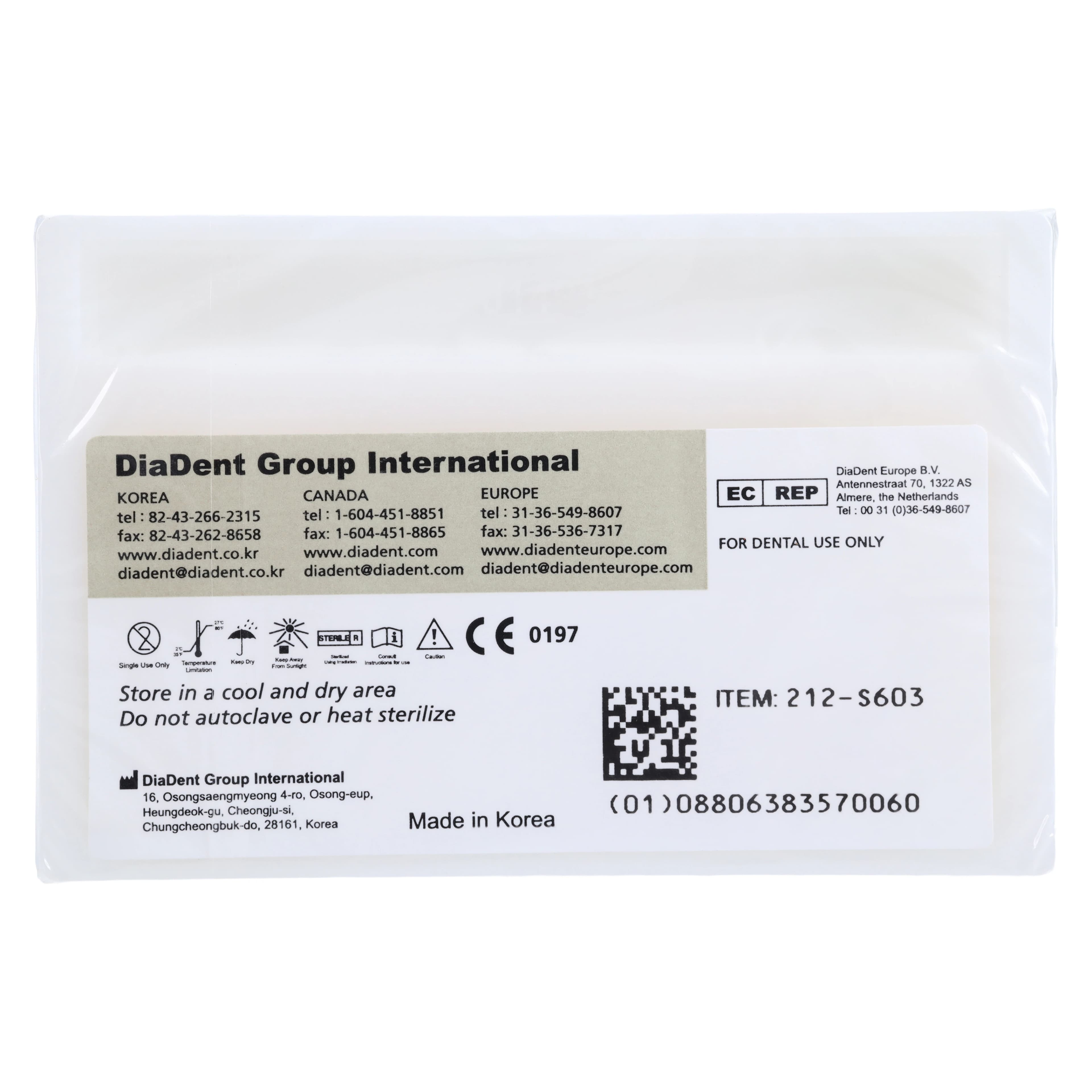DiaDent Dia-ISO GT Absorbent Paper Points, 0.06 Taper, ISO Size 15, White, 100/Box thumbnail 2
