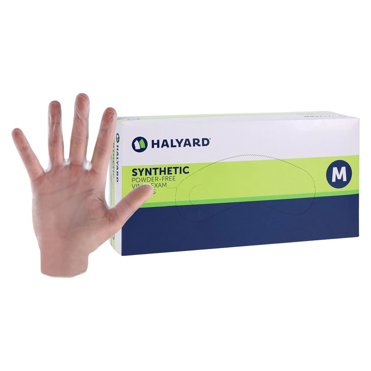 Safeskin PF Vinyl Examination Gloves, Powder Free, Non-Sterile, Medium, Clear - Safeskin PF Vinyl Glove - Image 1