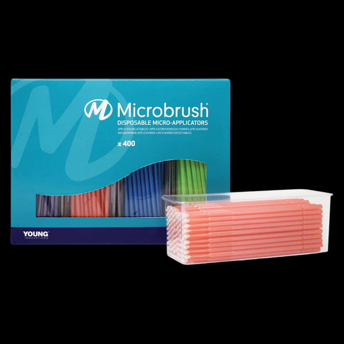 Microbrush Plus Micro-Applicator Dispenser Refills, Regular (2 mm), Assorted Colors, 400/Pk, PR400 thumbnail 2