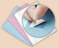 Crosstex Sani-Tab Chain-Free Patient Towels, 2-Ply Tissue/1-Ply Poly, Dusty Rose, 13" x 19", 400/Case, WEXDRT - Sani-Tab Chain-Free Towels, 2-Ply - Image 1