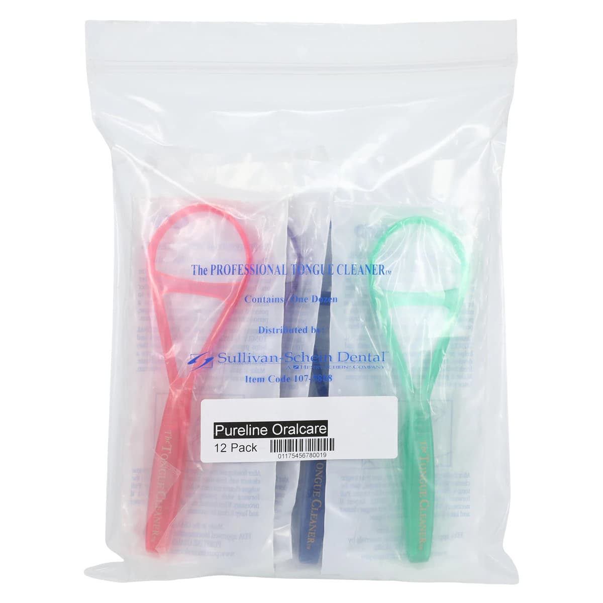 Pureline Oralcare Professional Tongue Cleaner, Assorted, 12/Pack thumbnail 4