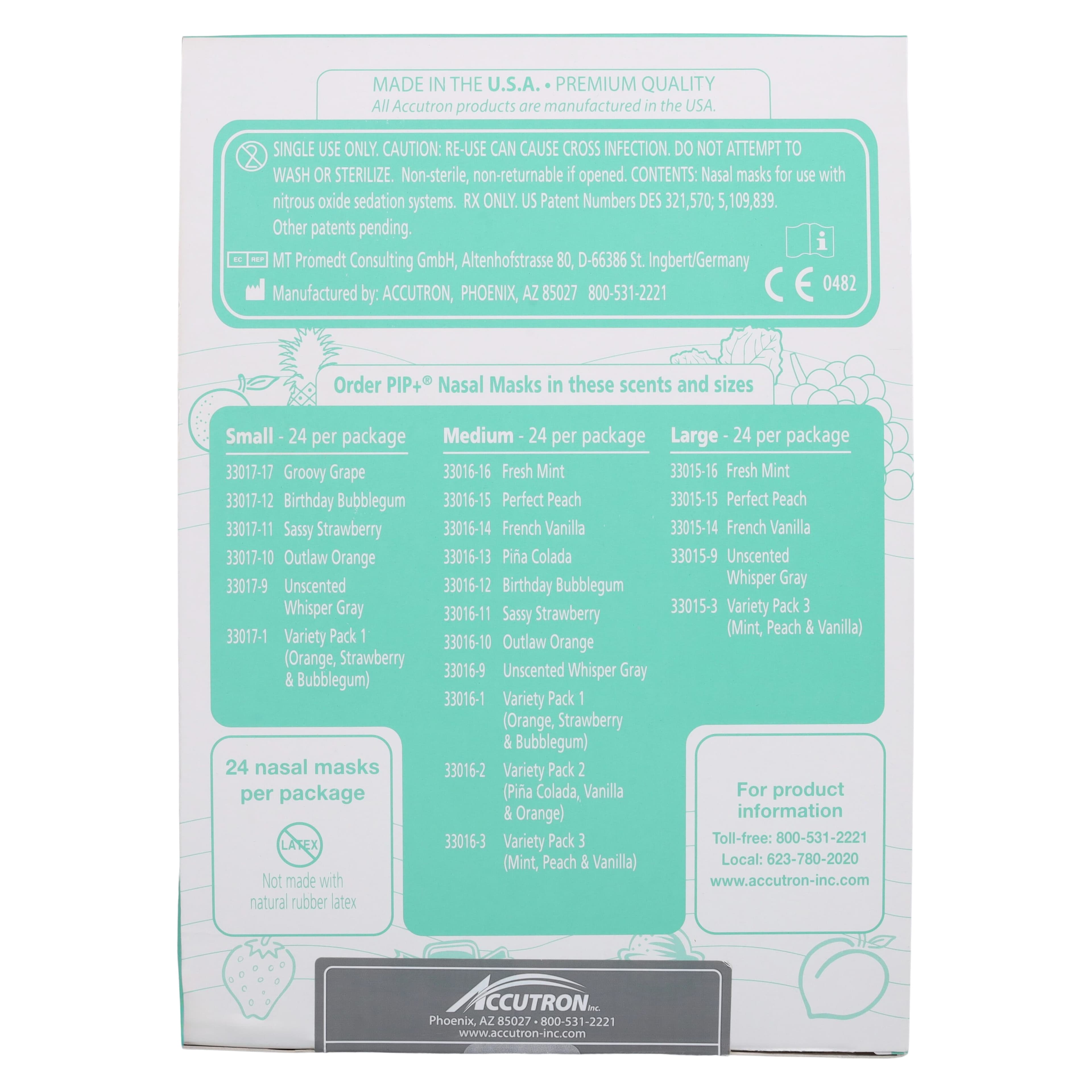 Accutron Personal Inhaler Plus+ Nasal Hoods, Medium, Unscented, Whisper Gray, Single-Use, Latex-Free, 24/Pk, 33016-9 thumbnail 7