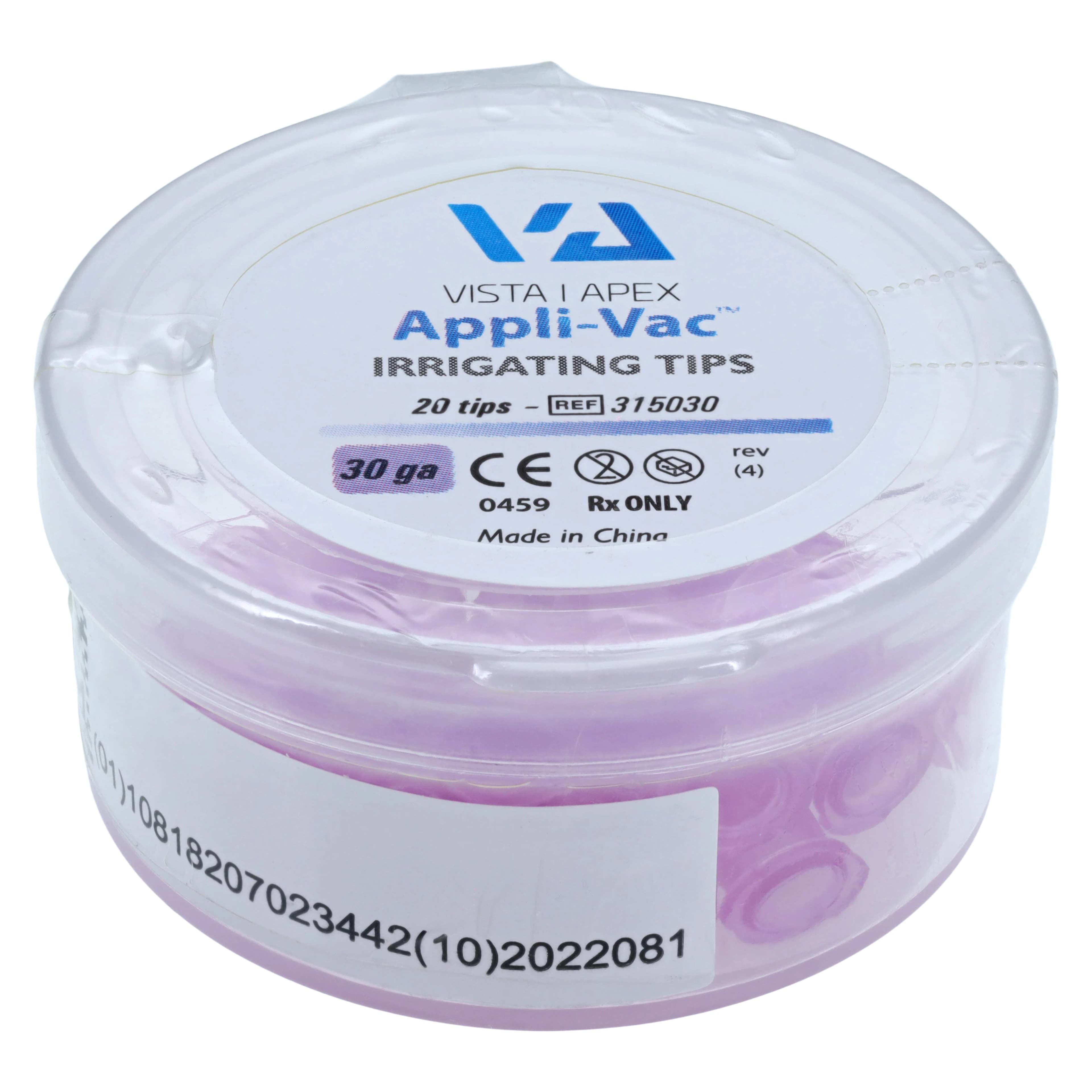 Appli-Vac™ Irrigating Tips, 30 Gauge, Purple, 1" Bendable, Luer Lock, 20/Pkg, 315030 - Appli-Vac™ Irrigating Tips – 30 Gauge, Purple, 20/Pkg - Appli-Vac™ Irrigating Tips – 30 Gauge, Purple, 20/Pkg - Image 1