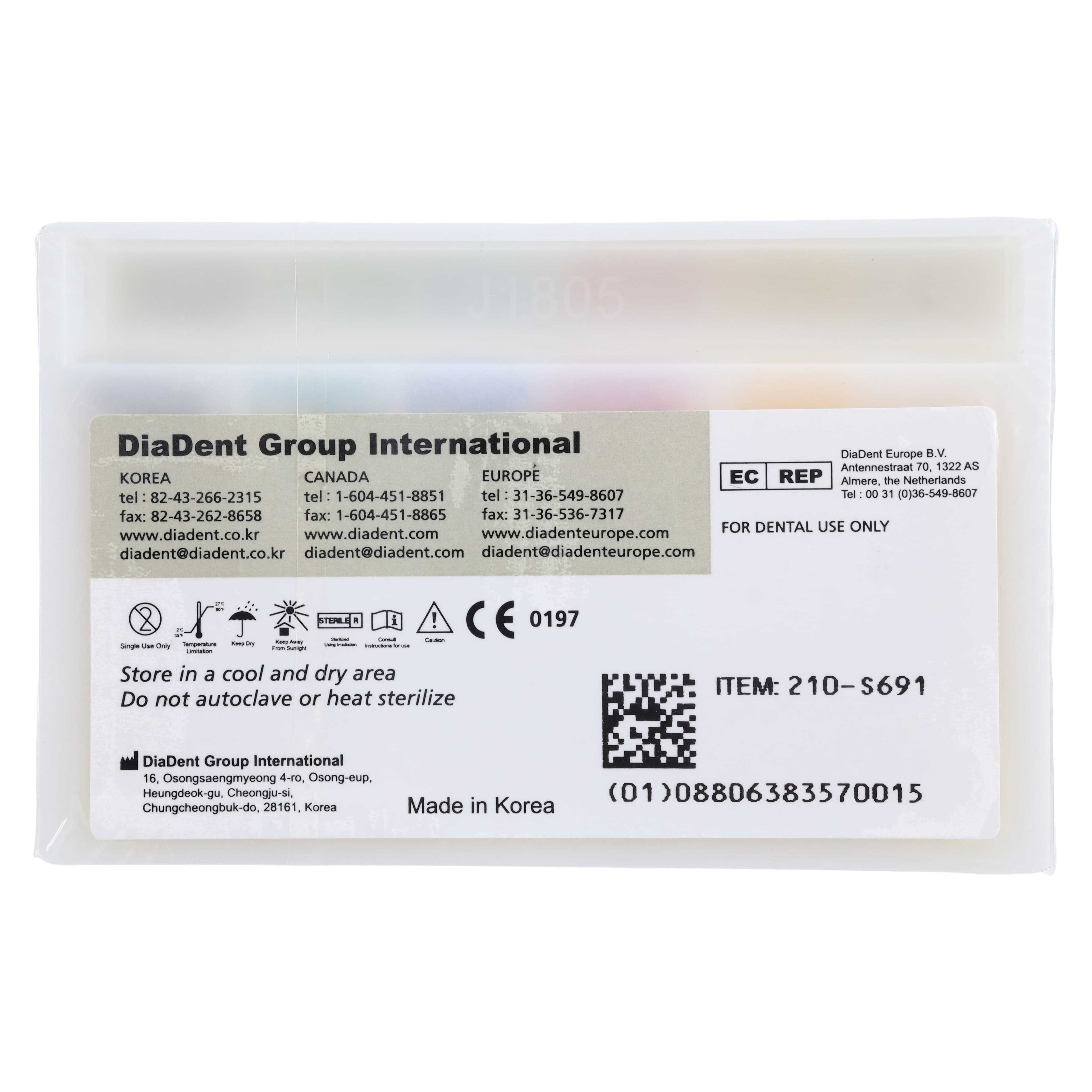 DiaDent Dia-ISO GT Absorbent Paper Points, .04 Taper, Assorted #15-40, 100/Box thumbnail 2