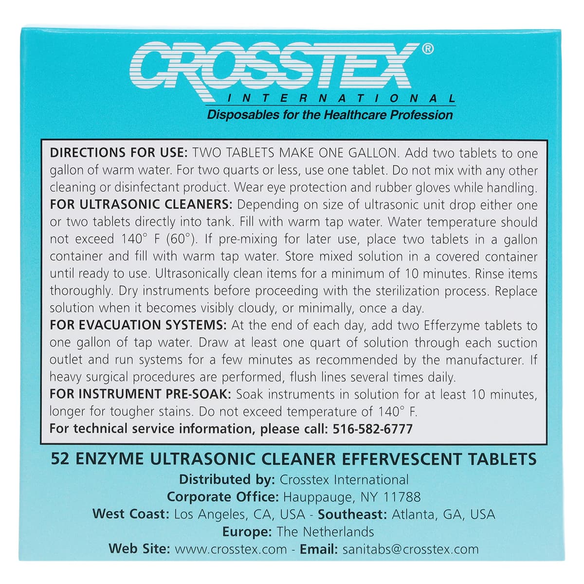 Crosstex EfferZyme Enzymatic Effervescent Cleaning Tablets, Spearmint, 52/Box, JET thumbnail 4