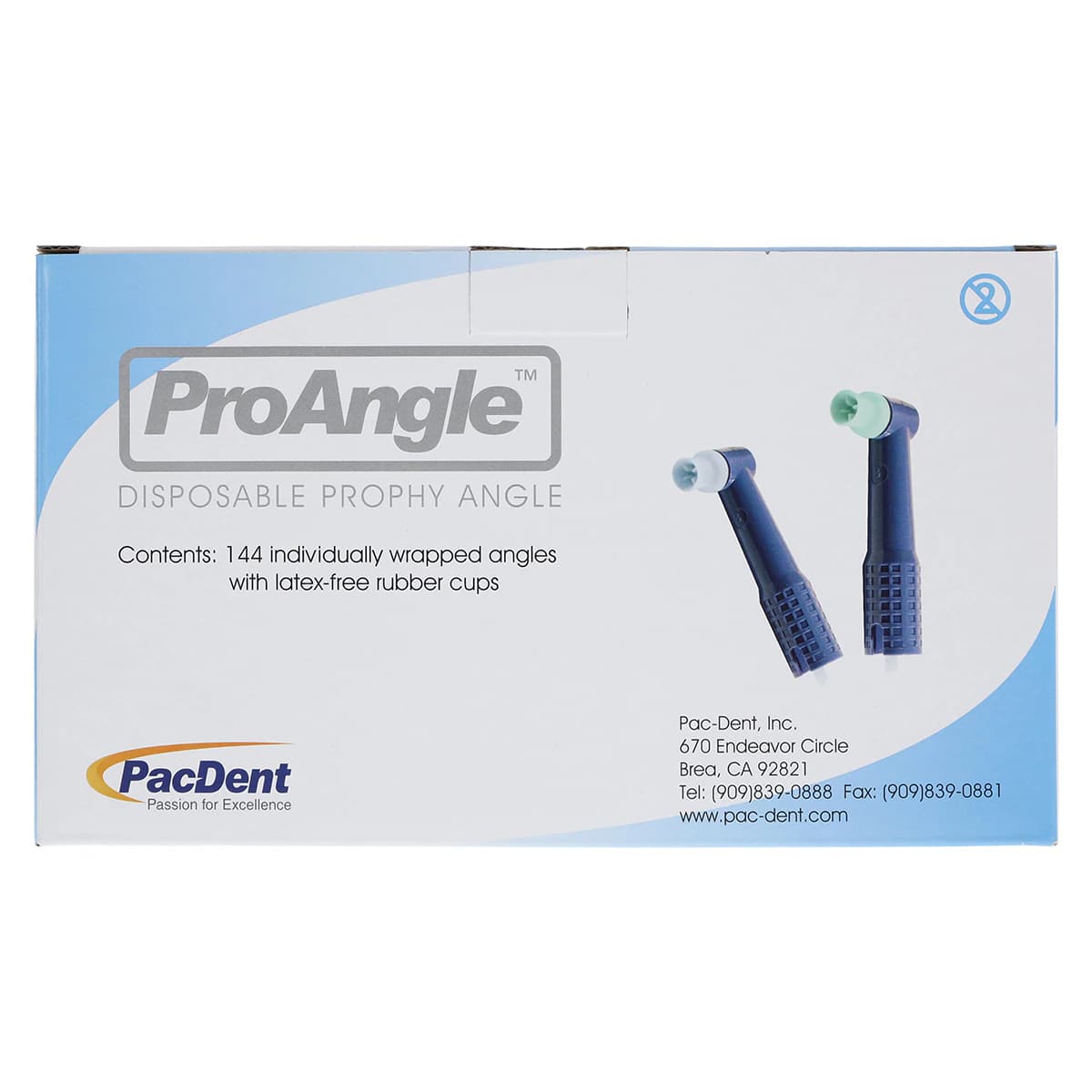 Pac-Dent ProAngle Disposable Prophy Angle, Soft Cup, Green, Latex-Free, 144/Box, 247-144 thumbnail 4