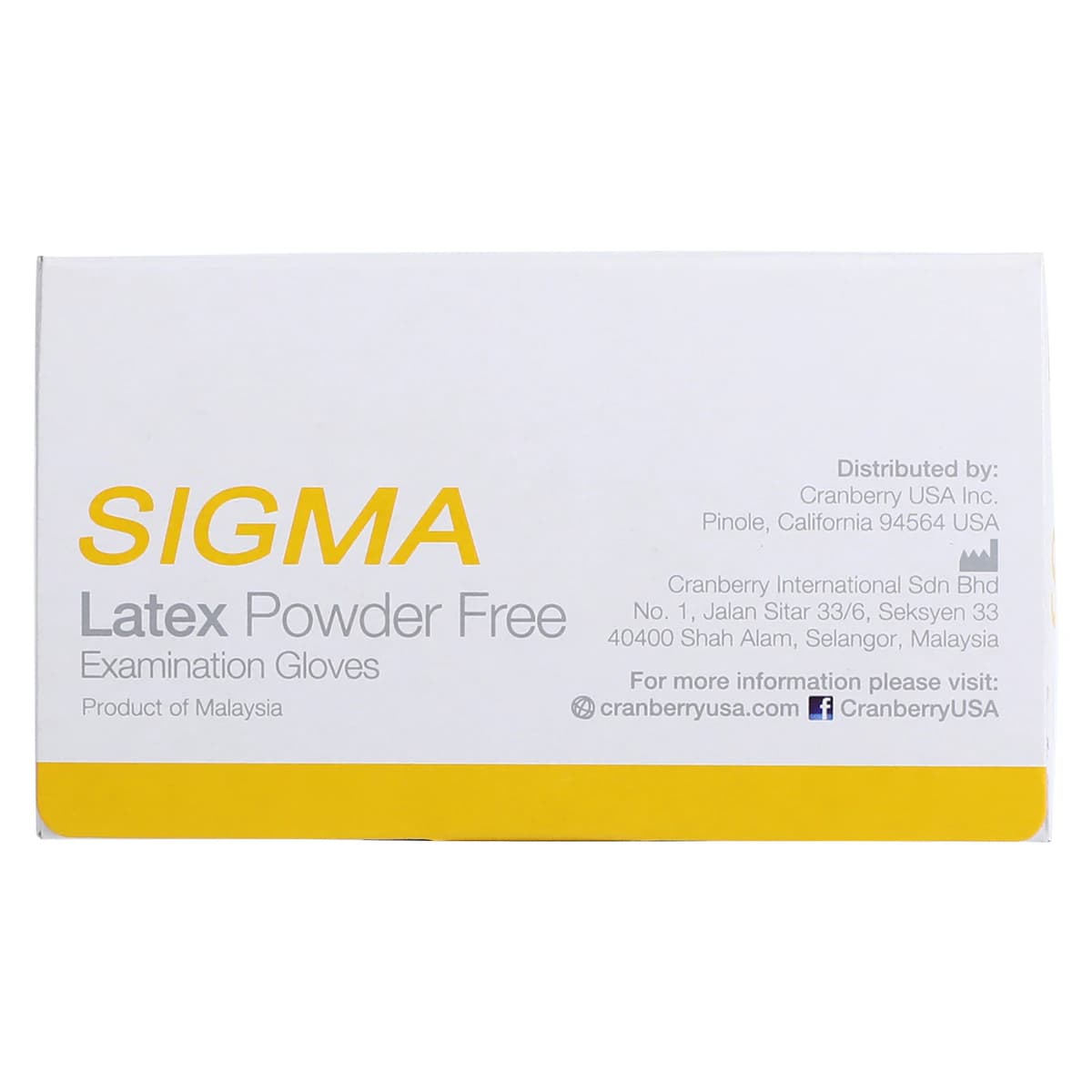 Cranberry® SIGMA Powder Free Latex Exam Gloves, Small, White, 100/Box, CR5816 thumbnail 8