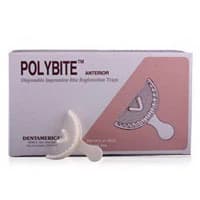 Dentamerica Polybite Disposable Bite Registration Trays, Anterior, 35/Box, #885 - Polybite Tray Anterior 35/Bx - Image 1
