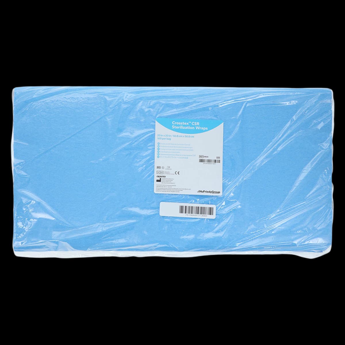 Crosstex CSR Sterilization Wrap, 20" x 20", 500/Box, SW20 - CSR Sterilization Wrap - Image 1