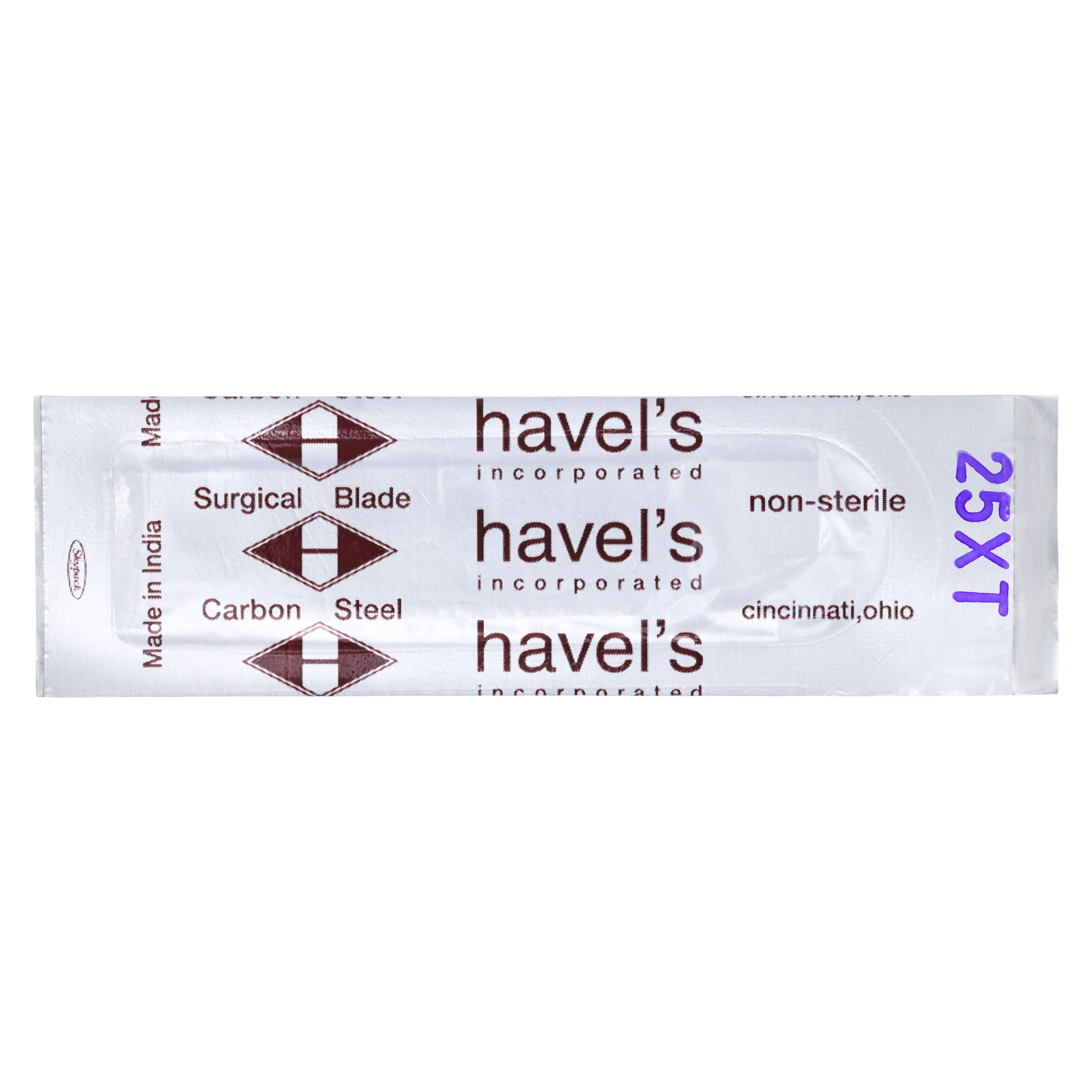 Havels Inc Surgical Blade Carbon Steel #25XT, Non-Sterile, 100/Pk thumbnail 3