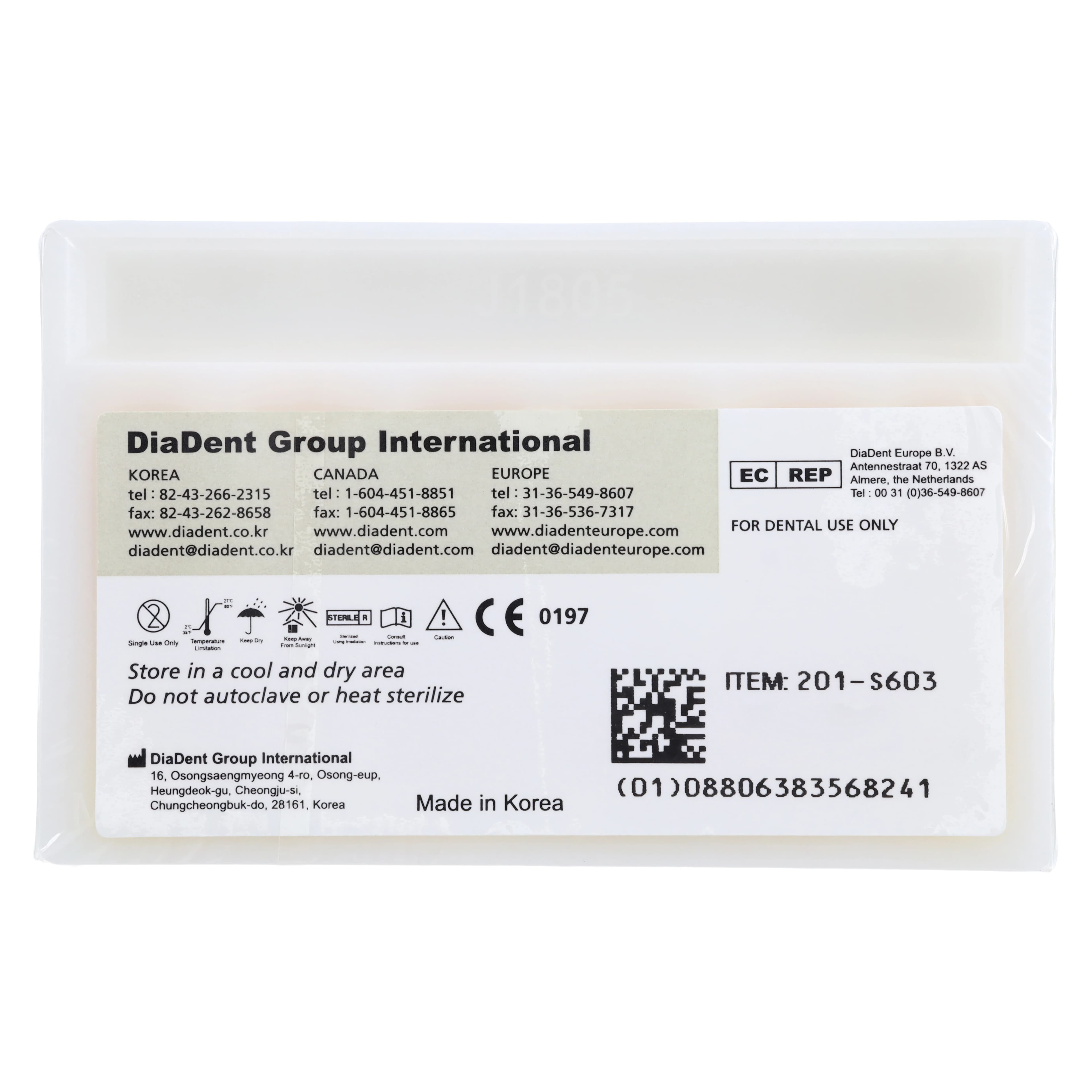 DiaDent Absorbent Paper Points, Non-Marked, .02 Taper, ISO Size 15, White, Spill-Proof Slide Package, 200/Box thumbnail 2