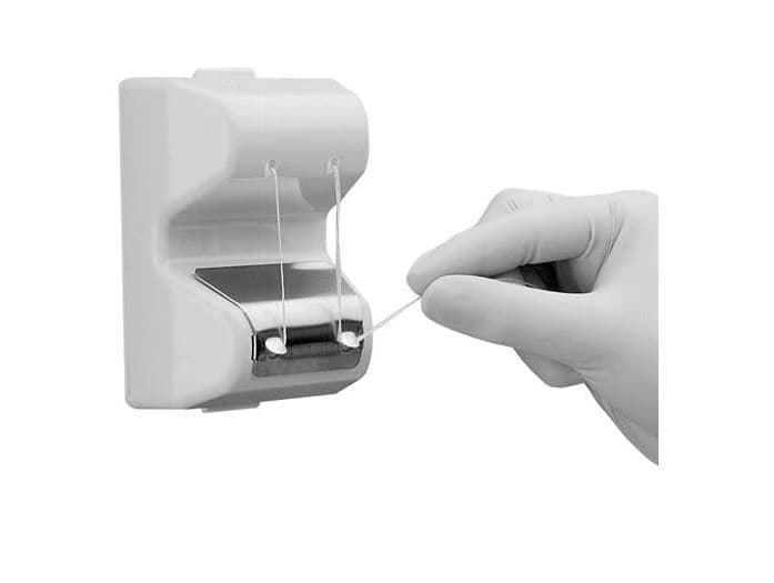 Floss-fix Clinical Series Touch-Free Floss Dispenser, White, 4"H x 3"W x 2"D, C-2670W thumbnail 2