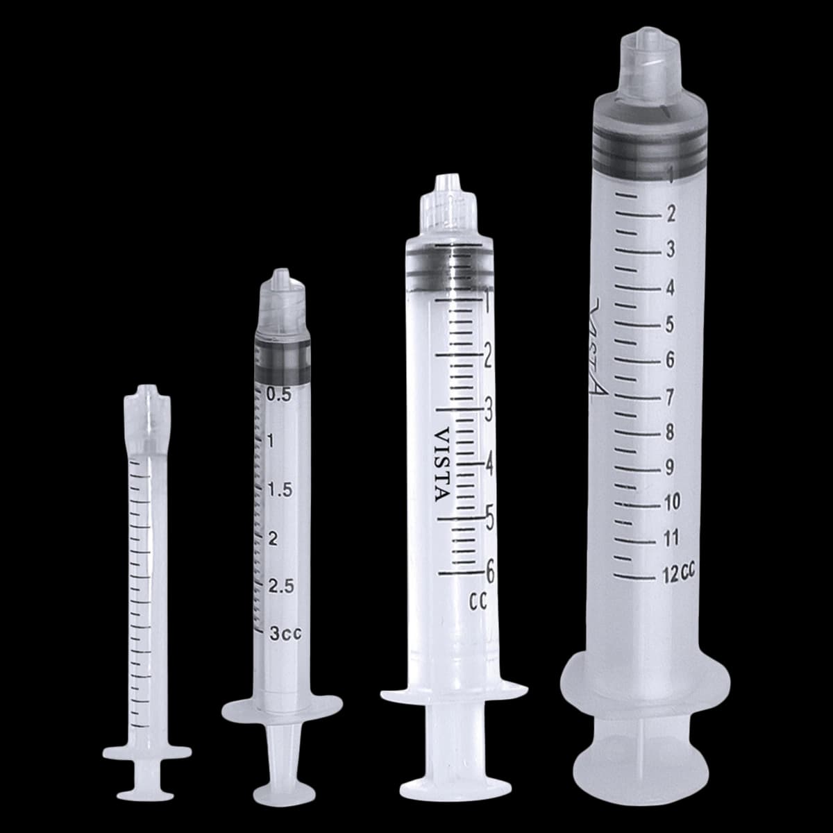 Vista Apex Appli-Vac Luer Lock Syringe, 3cc, 100/Box, 316030 - Appli-Vac Luer 3cc Syringe (100) - Image 1
