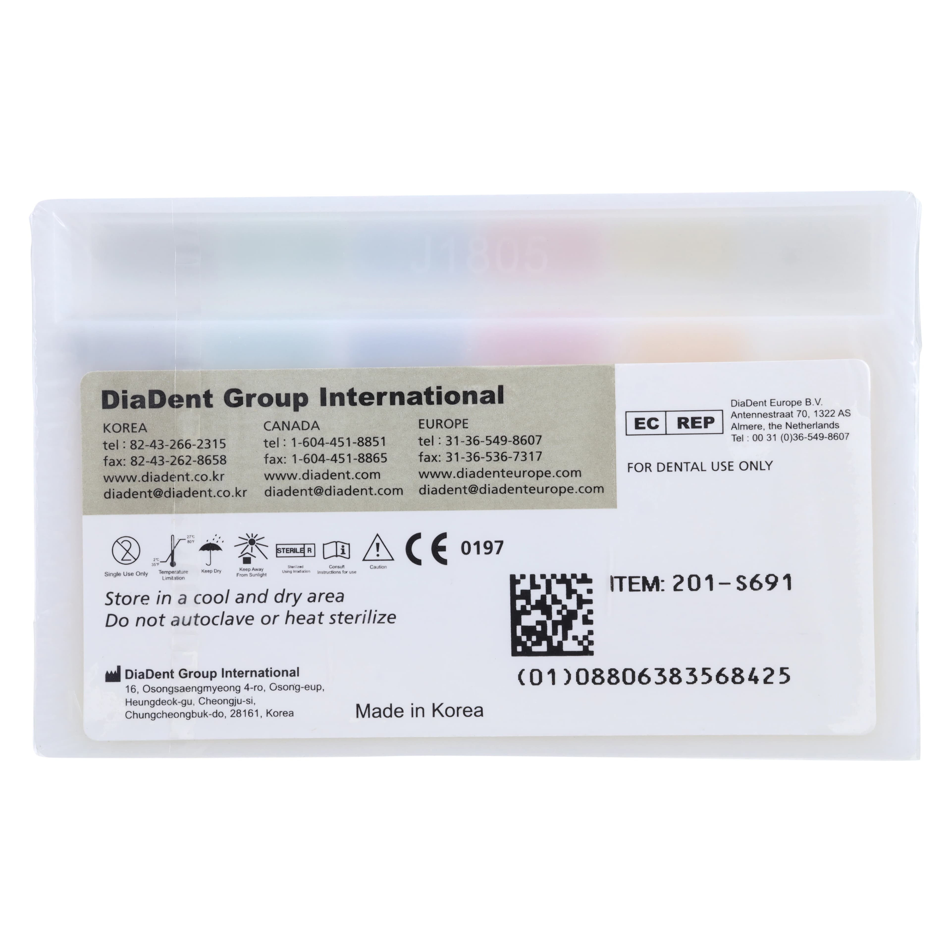 DiaDent Absorbent Paper Points, .02 Taper, Assorted #15-40, Non-Marked, Spill-Proof Box of 120 thumbnail 2