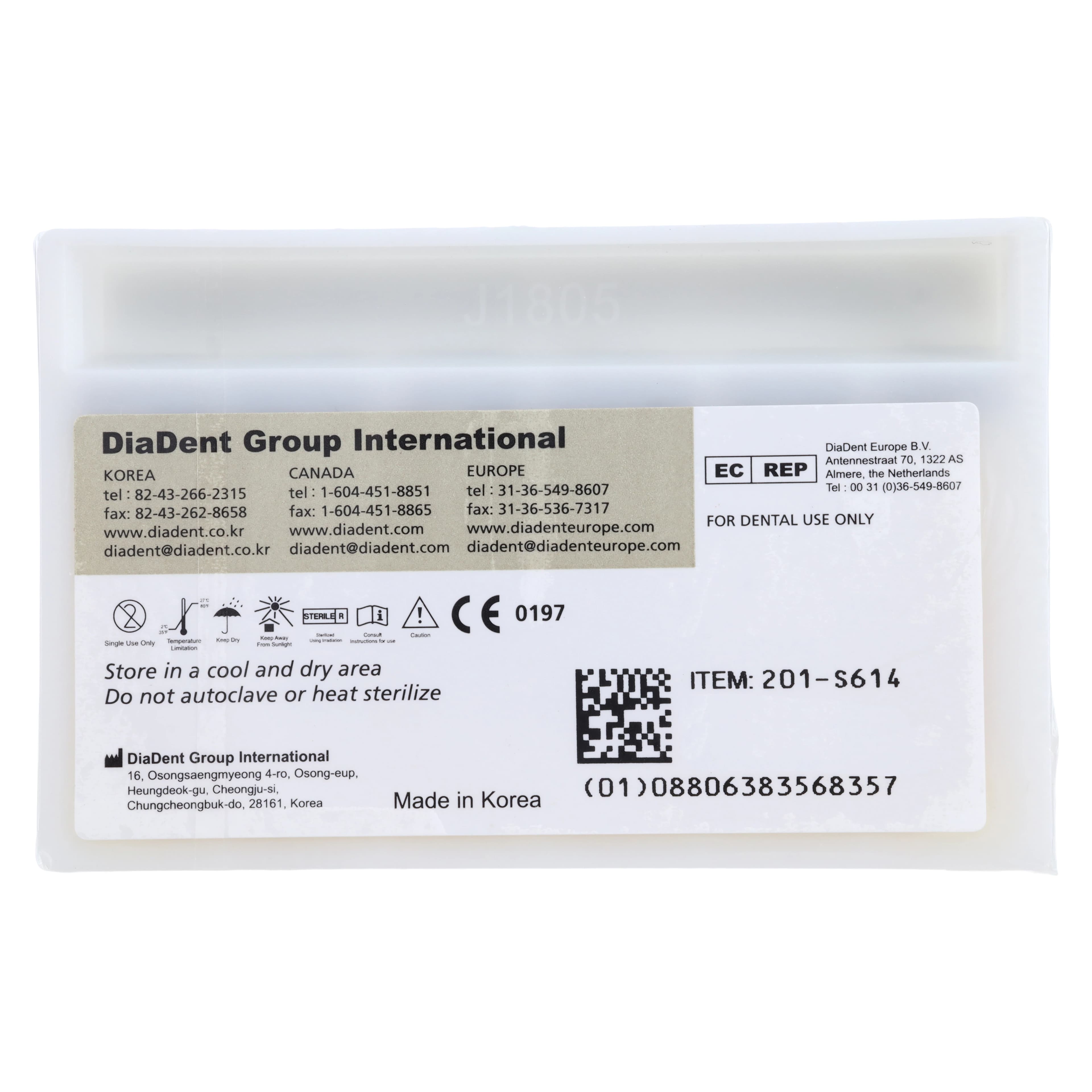 DiaDent Absorbent Paper Points, Non-Marked, .02 Taper, ISO Size #80, Slide Package, 200/Box thumbnail 2