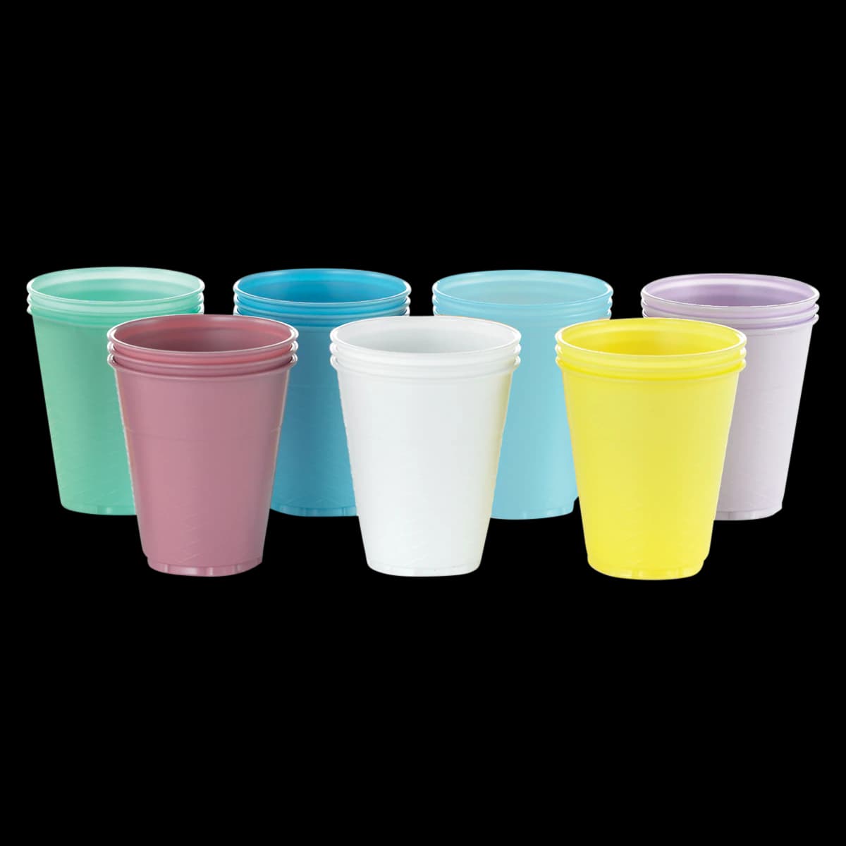 Medicom SafeBasics Disposable Plastic Cups, 5oz, Lavender, Double-Coated, Rolled Lip, 1000/Case, 106 - MEDICOM PLASTIC CUPS 106 - Image 1