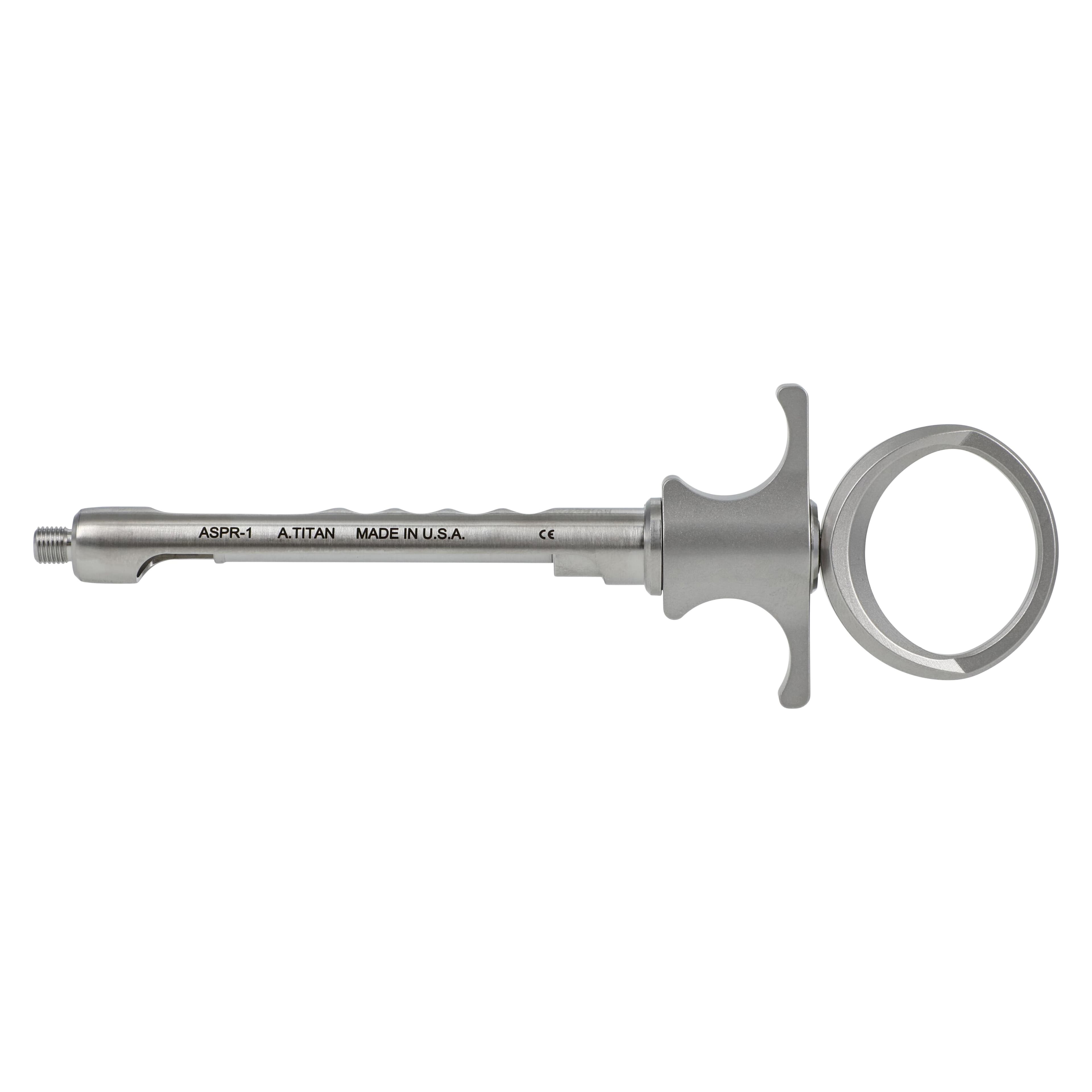 A. Titan Instruments Aspirating Syringe, Standard/Medium Thumb Ring, Stainless Steel, 1/Pk, ASPR-1 thumbnail 5