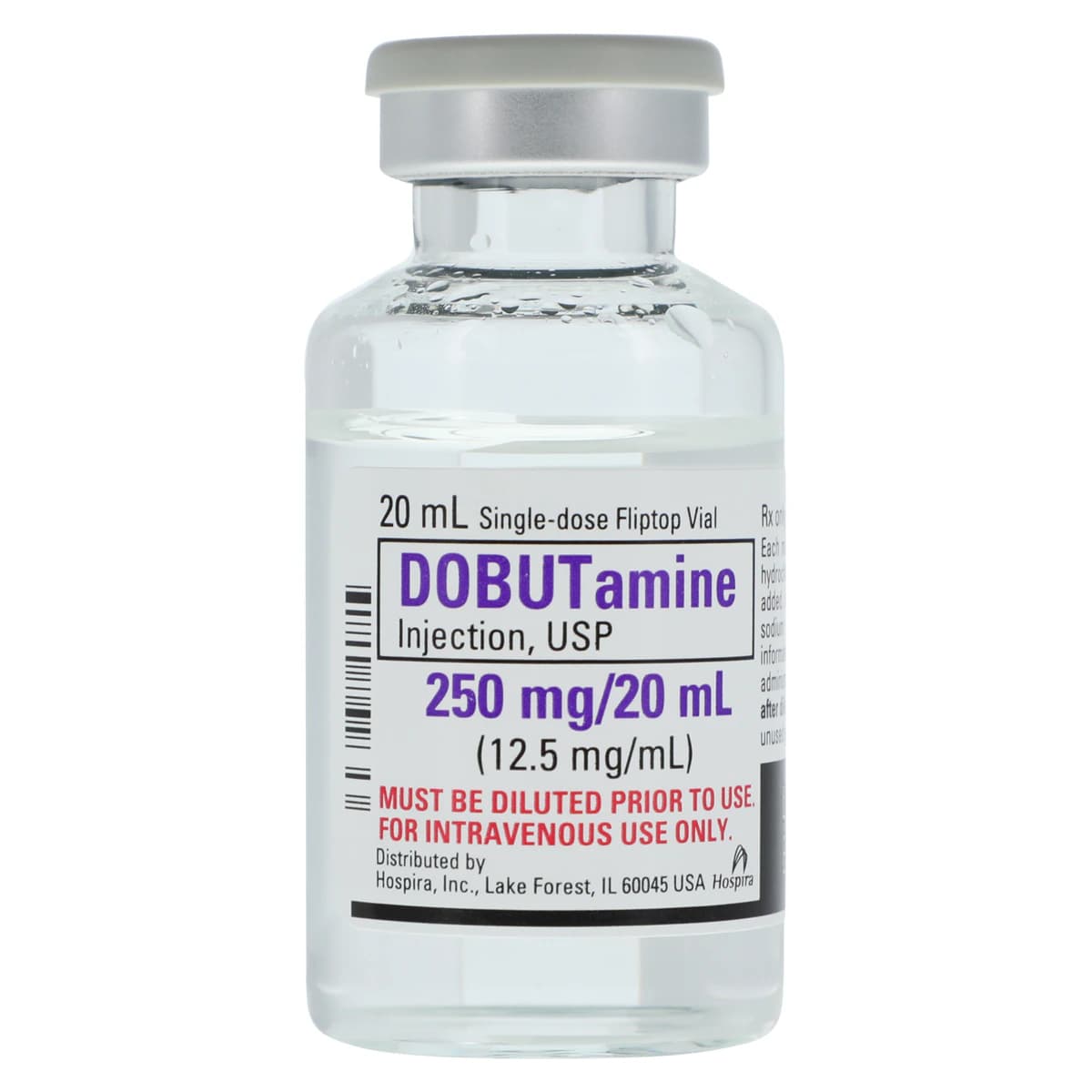 Dobutamine HCl Injection 12.5 mg/mL, Single-Dose Vial, 20 mL, Pfizer thumbnail 3