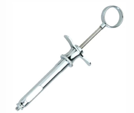Vista Apex Cook-Waite Style 1.8 cc Aspirating Syringe, Chrome, Autoclavable, 1/Pk, 107002 - Vista Apex Cook-Waite Style 1.8 Cc Aspirating syr 1/pk - 107002 ,107002 - Image 1
