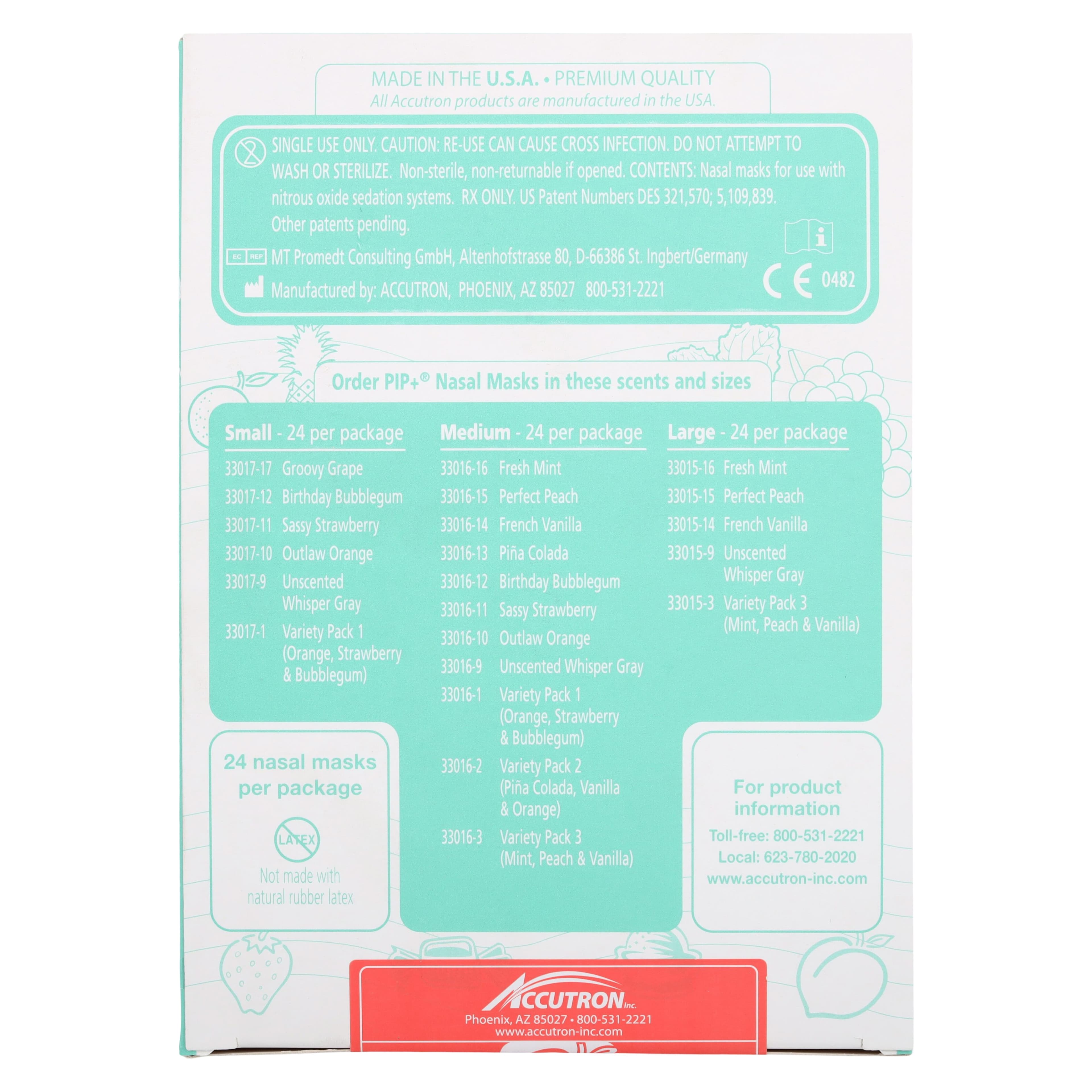 Accutron Personal Inhaler Plus (PIP+) Single-Use Nasal Hoods, Large, Perfect Peach, 24/Pk, 33015-15 thumbnail 7