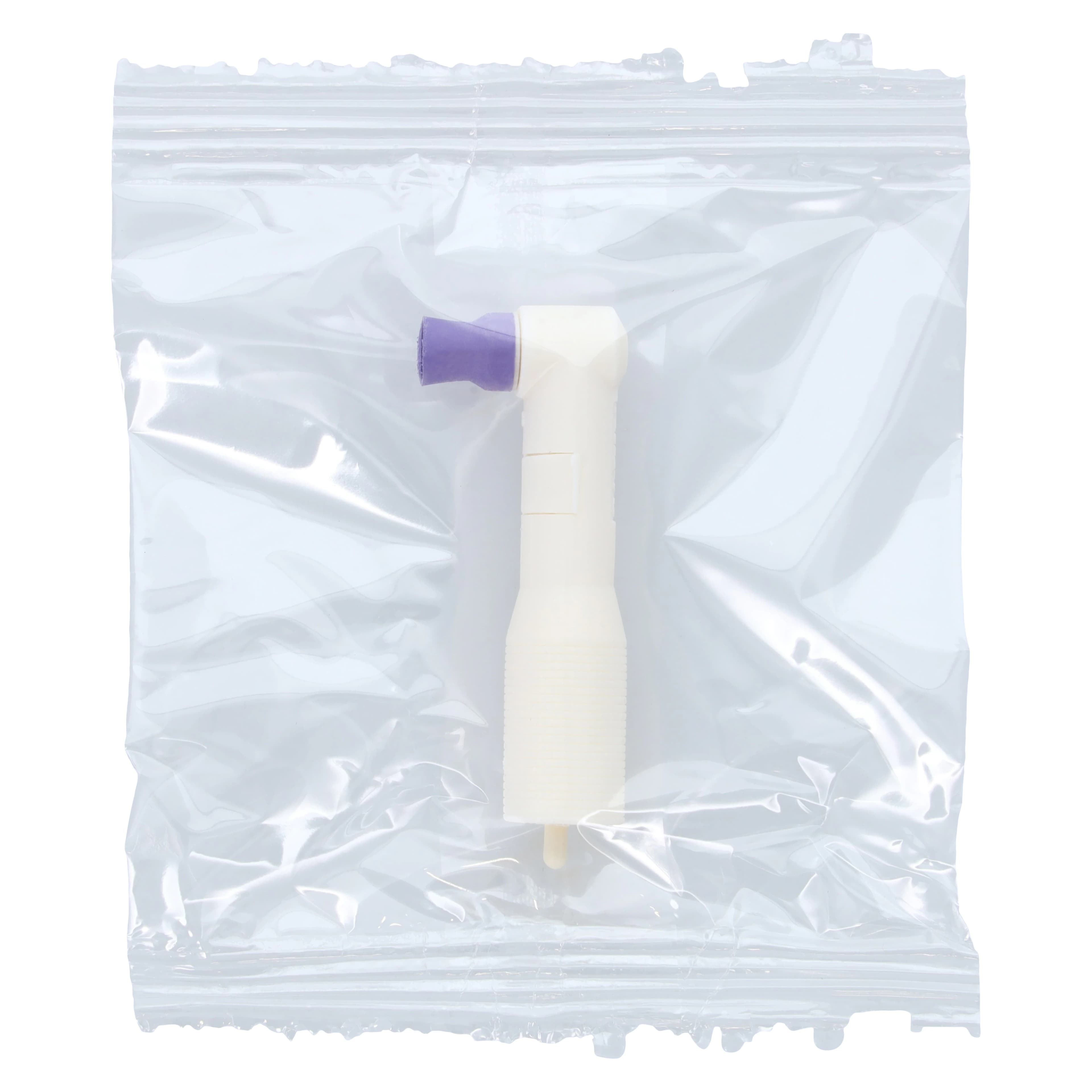 Allpro Disposable Prophy Angle, Soft, Purple, Square Ribbed & Webbed, Non-Latex Cup, 500/Box, 801-R-500 - DPA Purple Soft Cup (500) - Image 1