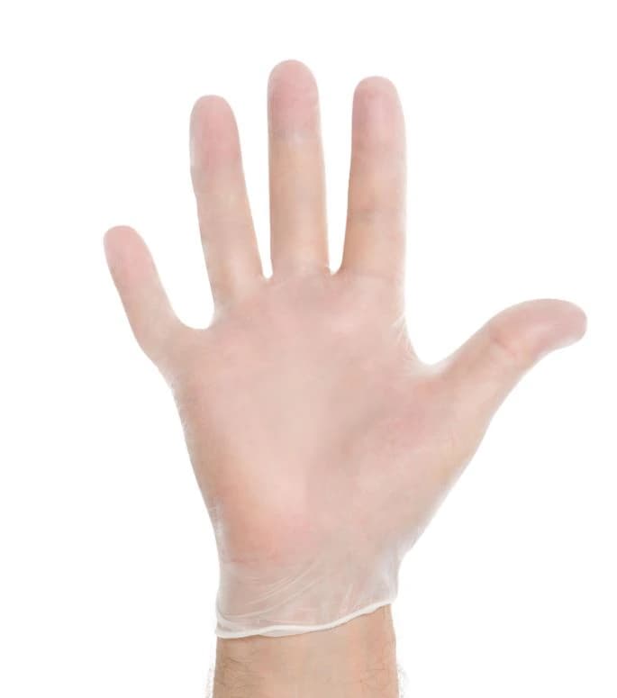 Halyard Safeskin PF Synthetic Vinyl Exam Gloves, XL, Clear, Non-Sterile, Powder-Free, Case of 10 - Synthetic Vinyl Exam Gloves XL Clear Case of 10 - Image 1