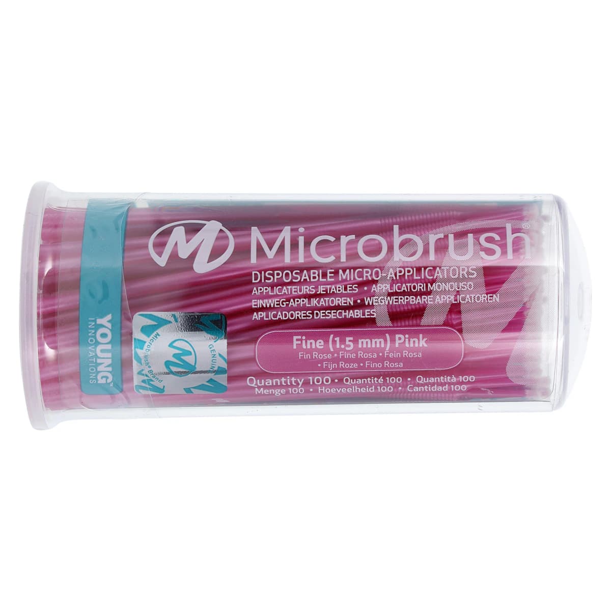 Microbrush Bendable Micro Applicator, Fine, Pink, 400/Pk (4 Tubes of 100), MFP400 thumbnail 3