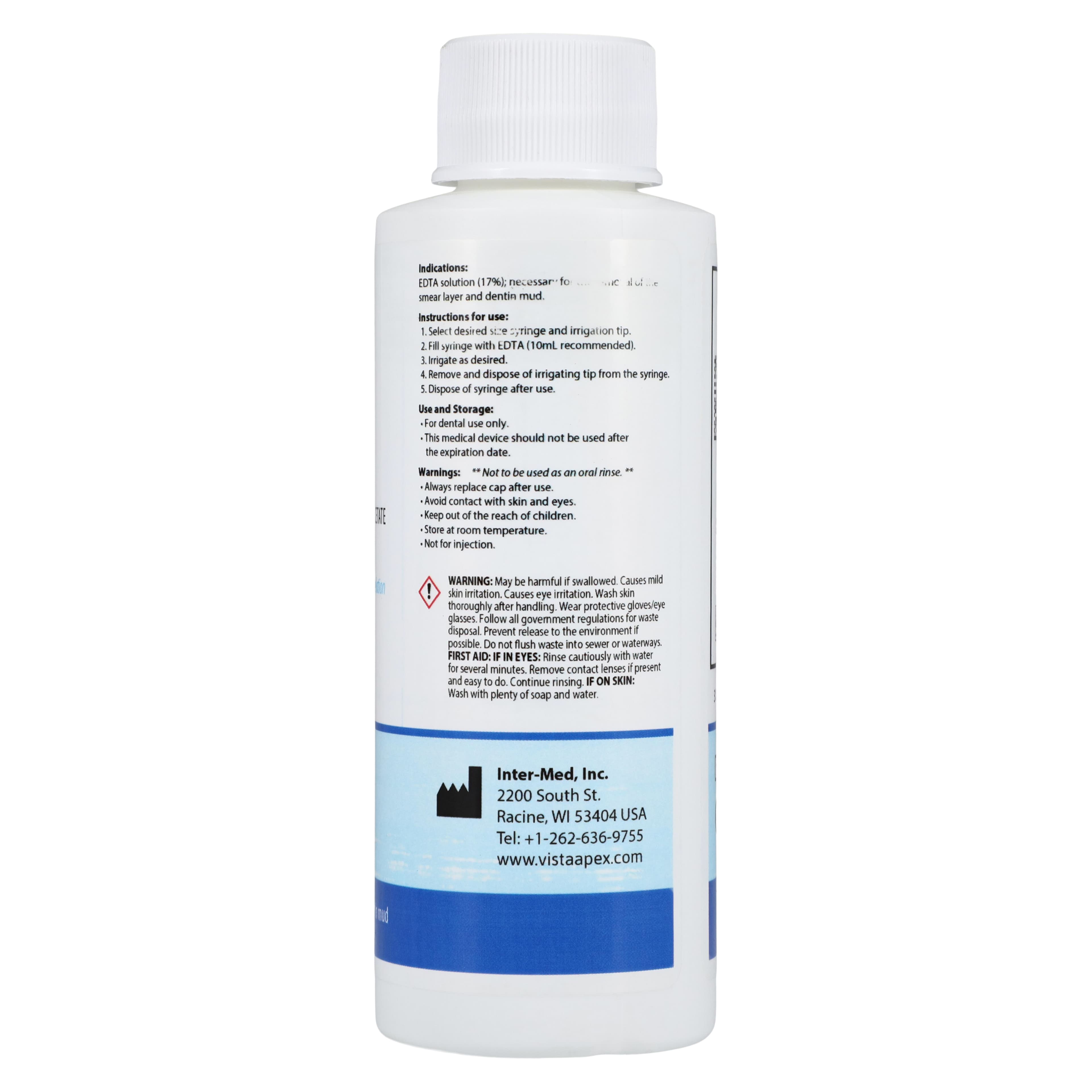 Vista Apex EDTA 17% Aqueous Chelating Solution, 4 oz (120 mL) Bottle, 317001 thumbnail 2