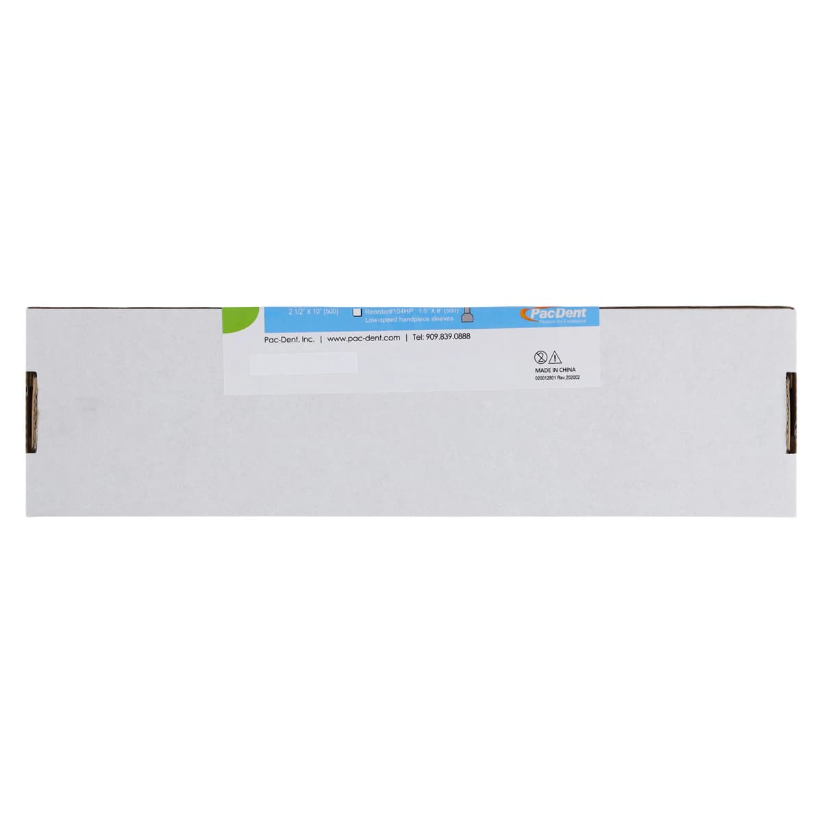 Pac-Dent Air/Water Syringe Sleeve with Pre-Cut Opening, Clear, 2.5" x 10", 500/Box thumbnail 3