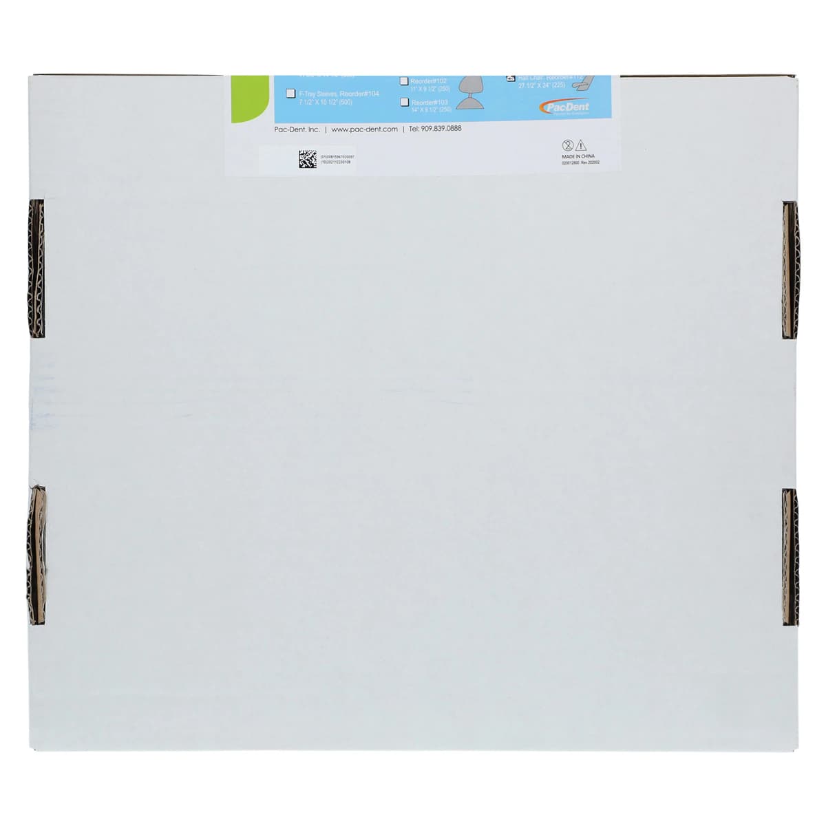 Pac-Dent Armor Half Chair Sleeves, 27.5" x 24", Clear Plastic, 225/Box, #112 thumbnail 2
