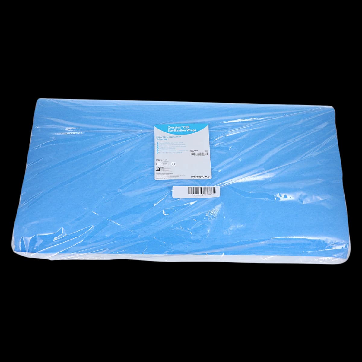 Crosstex CSR Sterilization Wrap, 24" x 24", Blue, 500/Pack, SW24 - CSR Wrap 24 x 24 500Cs - Image 1