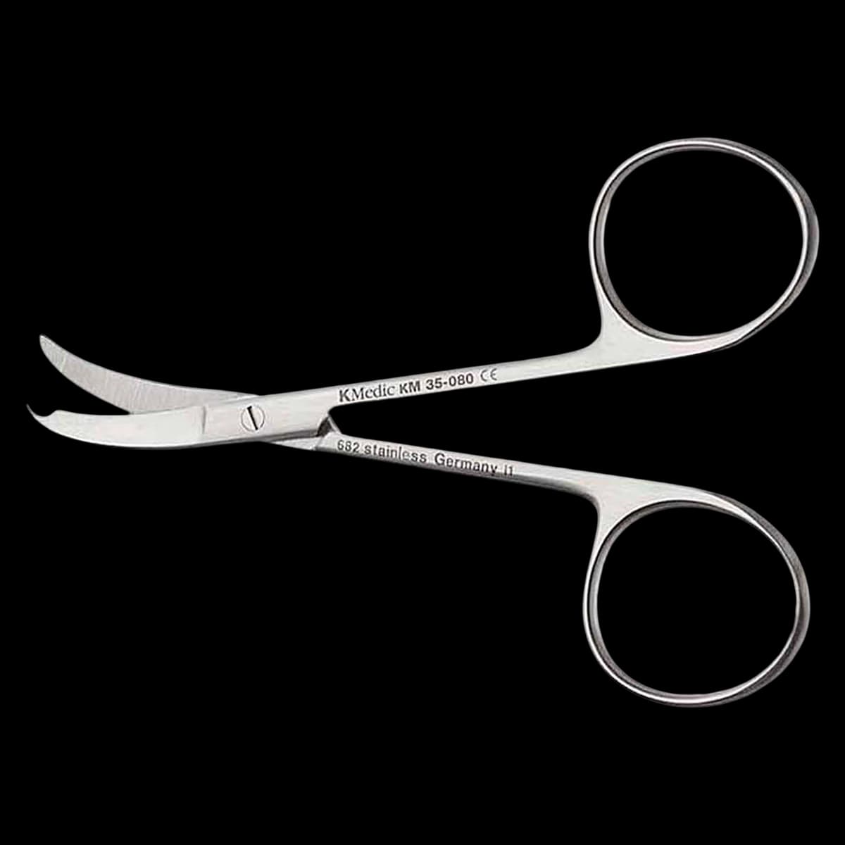 Pilling Surgical Shortbent Suture Scissors, Curved, 3-1/2", Stainless Steel, Non-Sterile - Scissor Suture 3.5" NS - Image 1