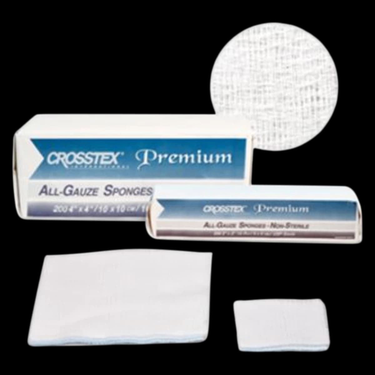 Crosstex All-Gauze Sponges Premium, Non-Sterile, 4" x 4", 12-Ply, 2000/Case, ENC412 - All-Gauze Sponges Premium N/S 4x4 12-Ply 2000/Case - Image 1