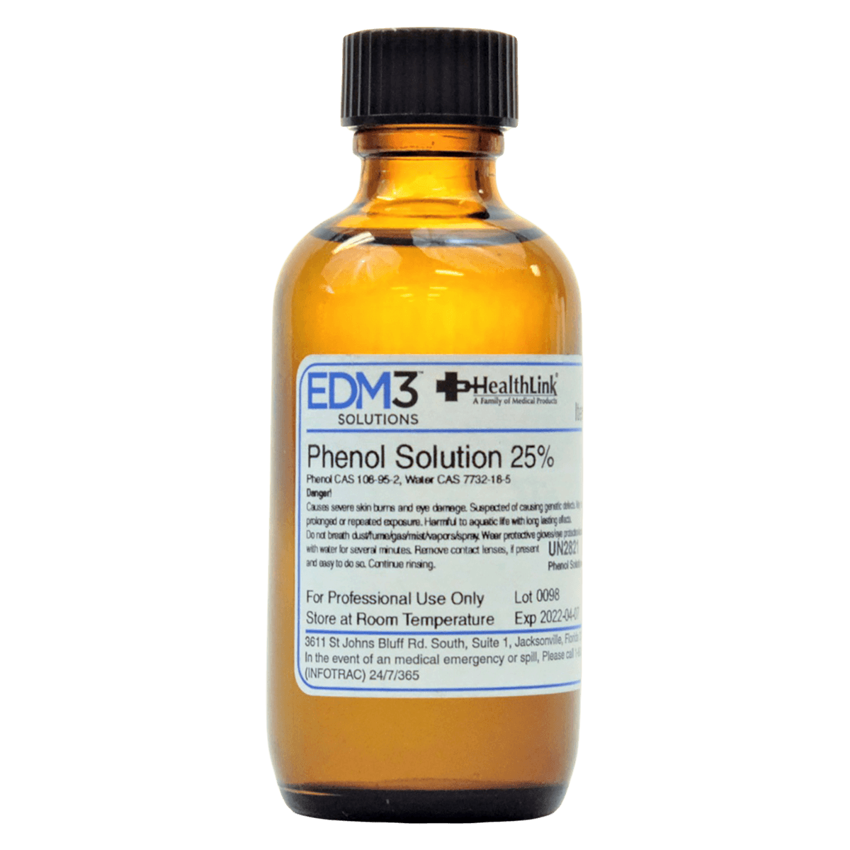 Phenol Liquid 25% Reagent, 2 oz Bottle - Phenol Liquid 25% - Image 1