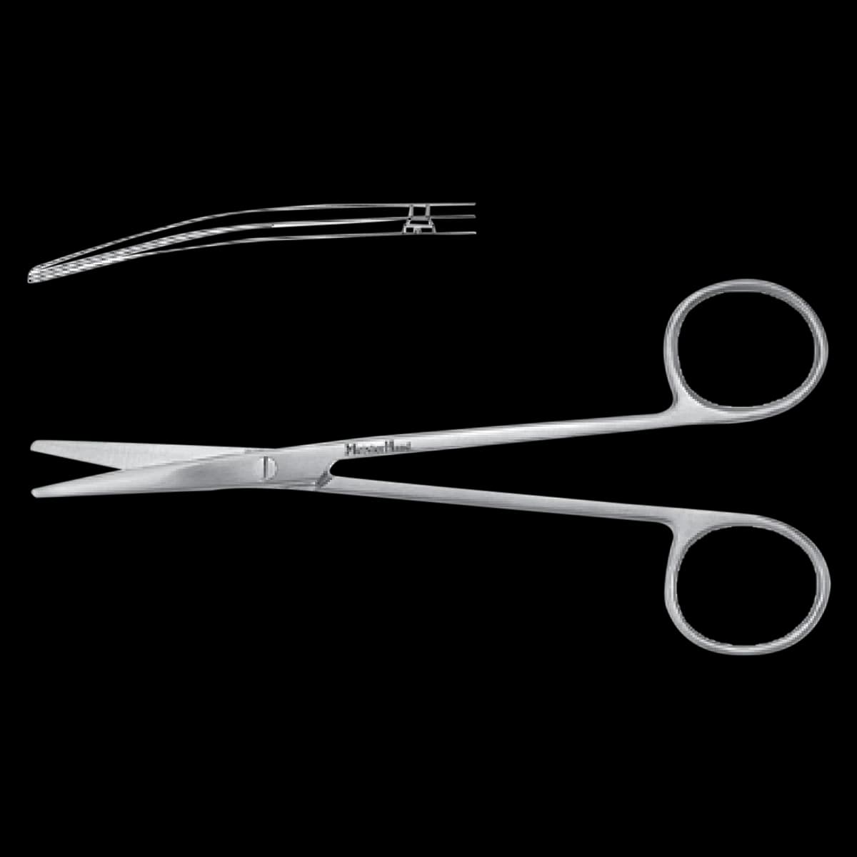 Meister-Hand Metzenbaum Scissors, Curved, 5-1/2" (14 cm), Tungsten Carbide, Each - MH Metzenbaum Scissor Curved - Image 1