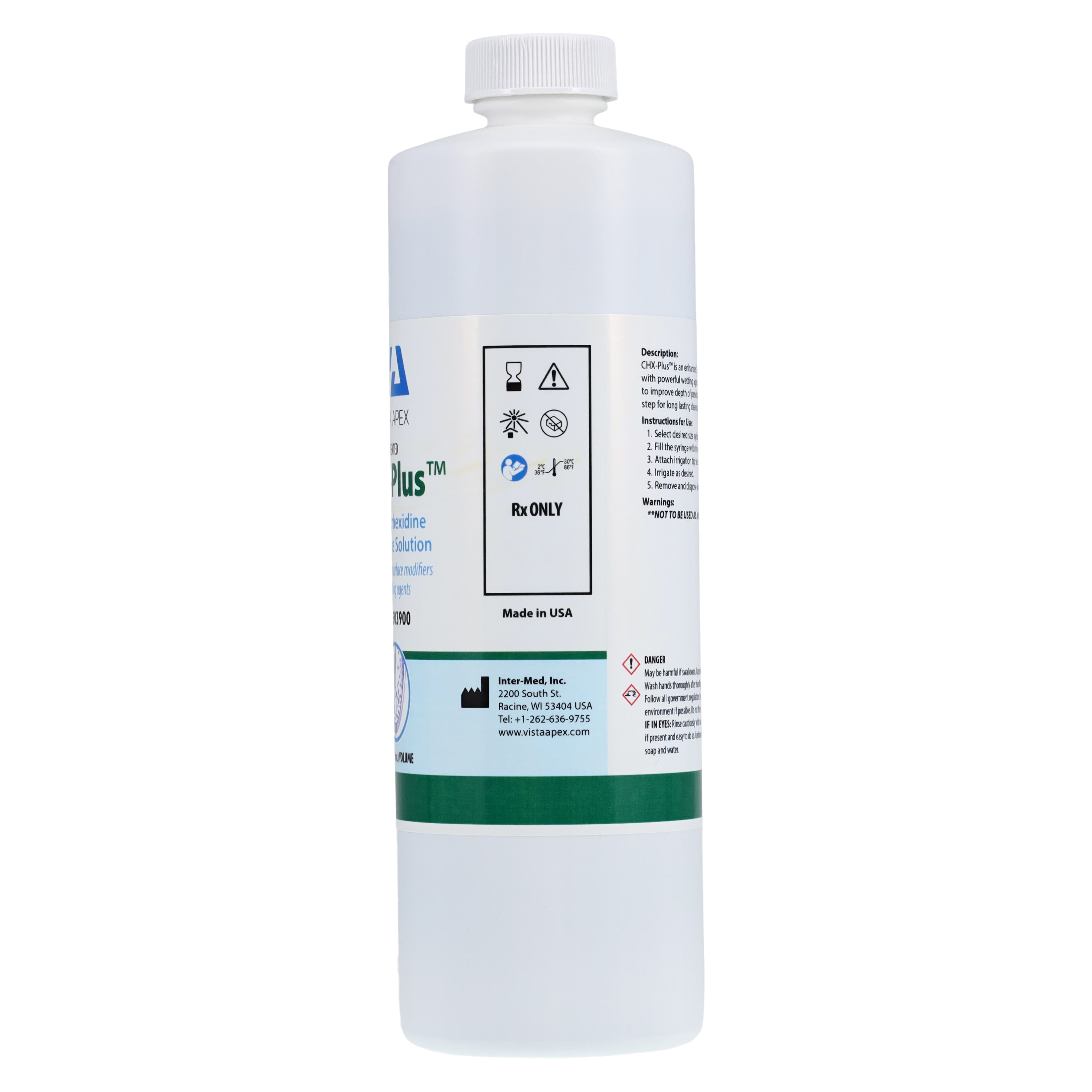CHX-Plus Irrigant, 2% Chlorhexidine Gluconate, 16 oz Bottle, 1/Pk, 503900 thumbnail 2