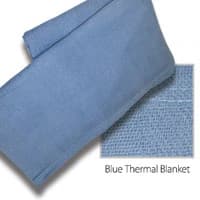 Calderon Textiles Jewel Weave Thermal Blanket, Blue, 55% Cotton/45% Polyester, 66" x 90" - Jewel Weave Thermal Blanket - Image 1