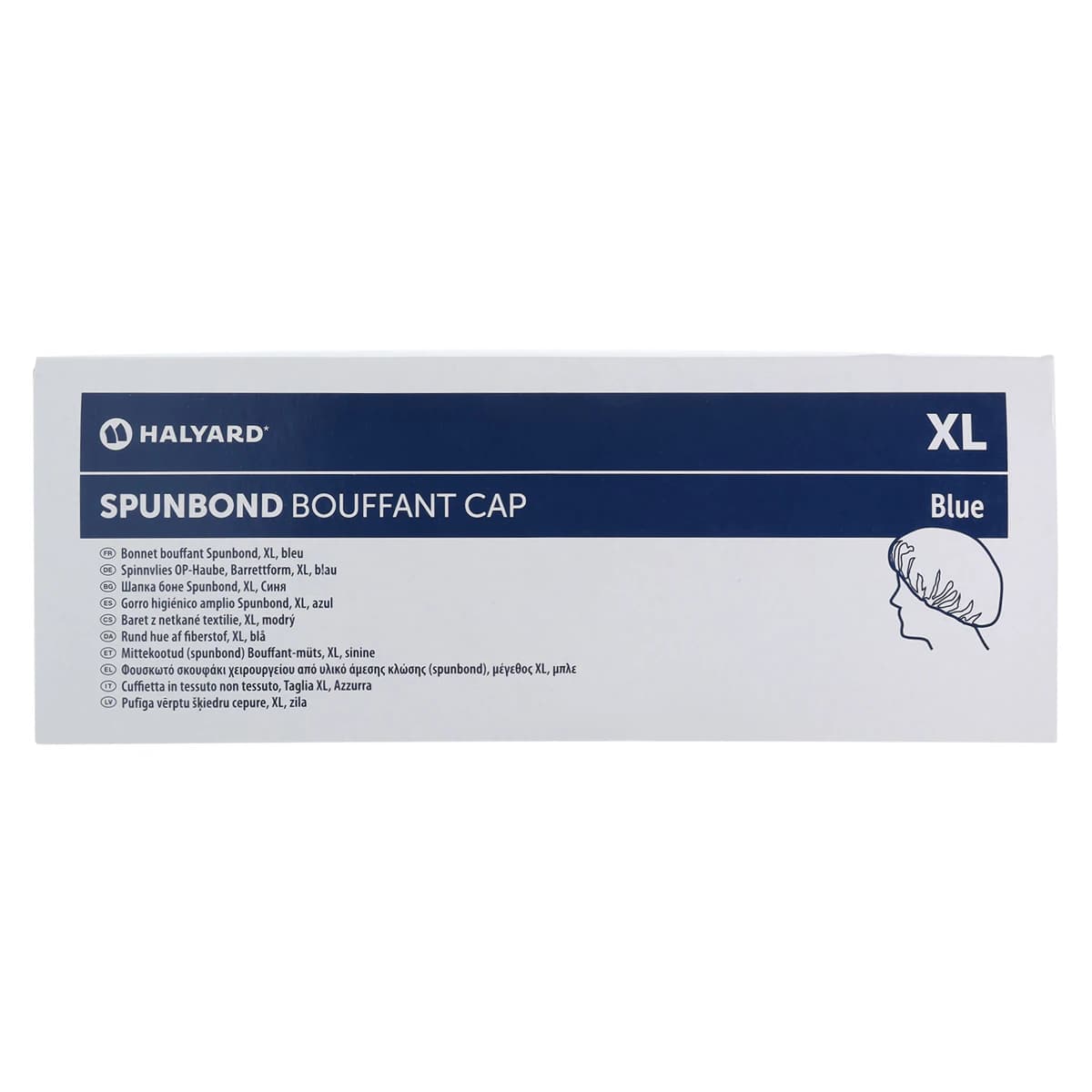 NovaPlus Bouffant Cap, X-Large, Blue, Non-Sterile, Disposable, 500/Case thumbnail 6