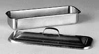 Stainless Steel Instrument Tray with Lid, 8-1/2" x 4-1/2" x 1-1/2", Reusable, Each - Tray Instrument SS w/Lid - Image 1