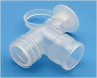 Airlife Ventilator Circuit with Suction Port, 50/Case - Ventilator Elbow w/Suction - Image 1