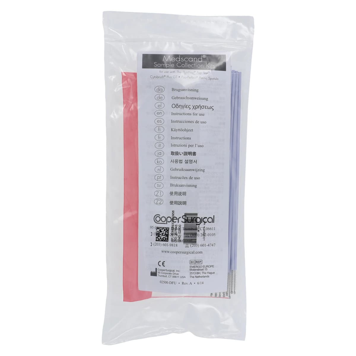 ThinPrep Pap Smear Collection Kit, Brush/Spatula, 20 Bags per Box, 500 per Case, Cooper Surgical thumbnail 2