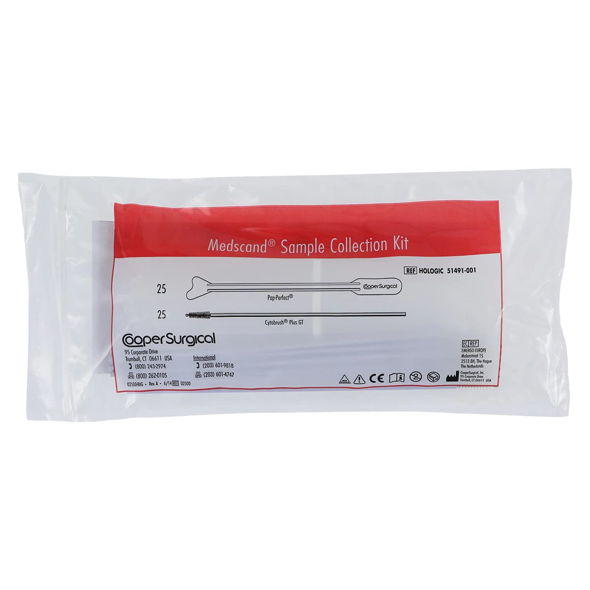 ThinPrep Pap Smear Collection Kit, Brush/Spatula, 20 Bags per Box, 500 per Case, Cooper Surgical - Thin Prep Collection Kit Pap - Image 1