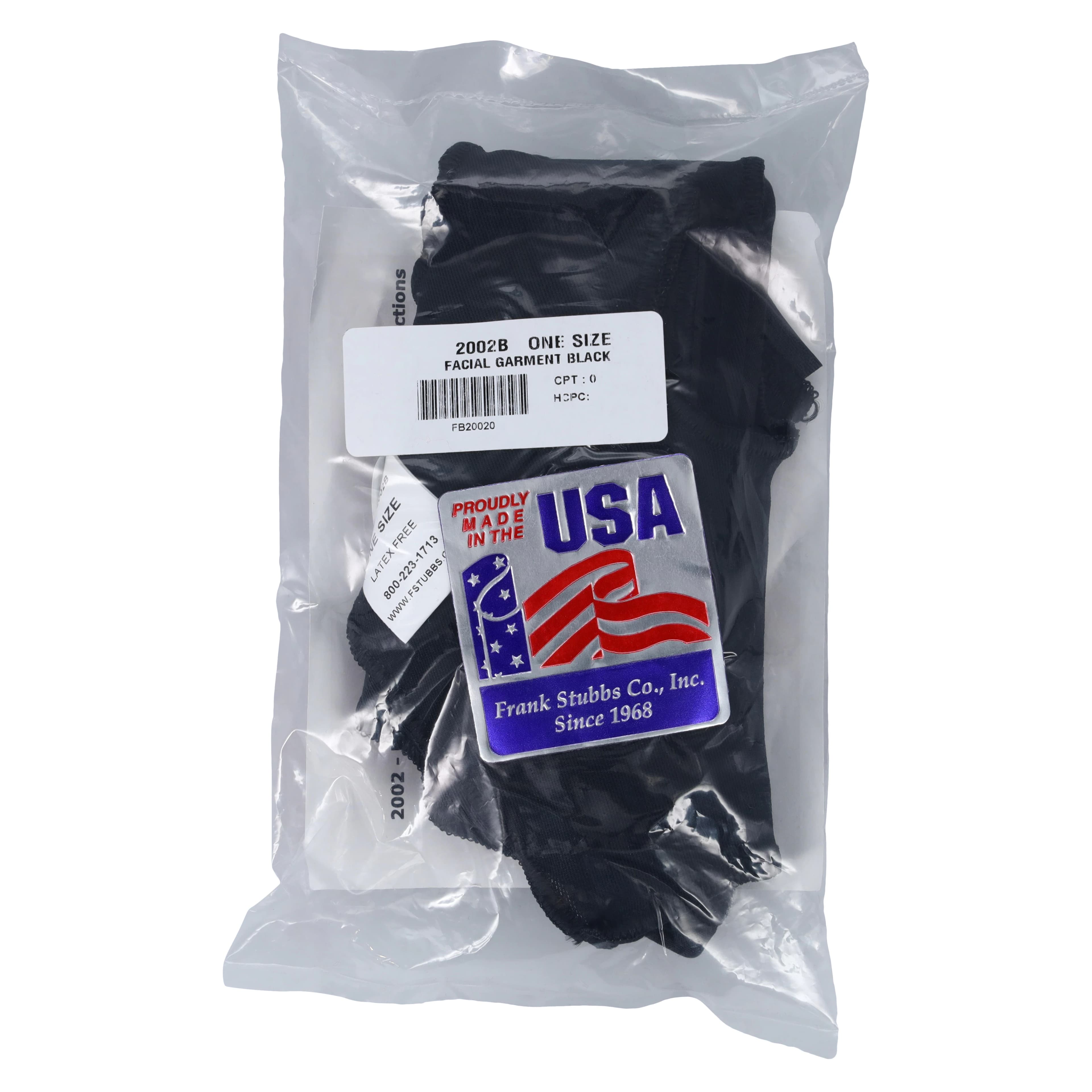 Universal Facial Compression Garment, One Size, Black thumbnail 2