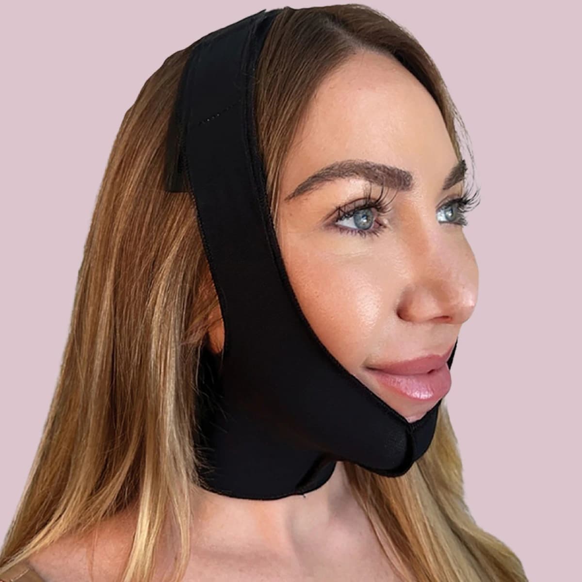 Universal Facial Compression Garment, One Size, Black - Universal Facial Garment Black - Image 1