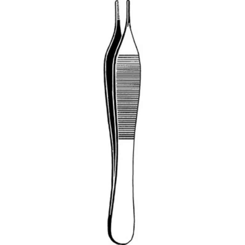 Sklar Econo Adson Dressing/Tissue Forceps, Serrated, 4-3/4" (12 cm), Stainless Steel, Autoclavable, 1/Dz - Forcep Adson Econo Serrated - Image 1