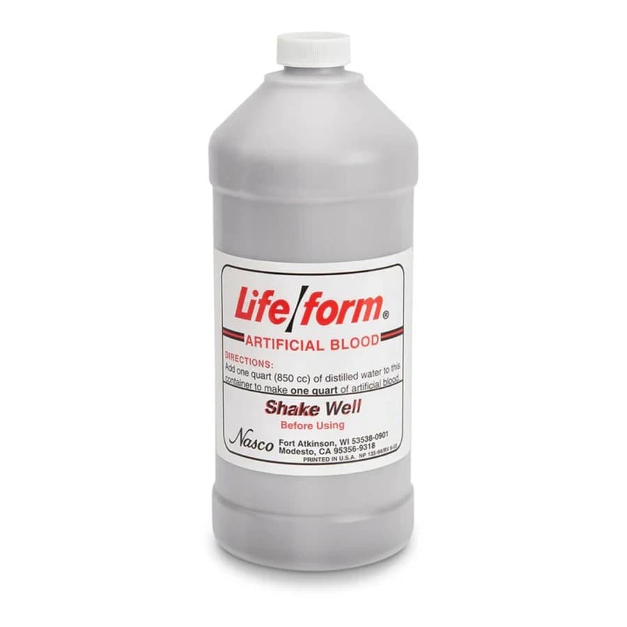 Life/form Training Manikin Arterial Blood, 1 qt, LF01021U - LifeForm Blood Arterial f/ - Image 1