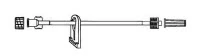 Vygon Micro-bore IV Extension Set, 4", Male/Female Luer Lock, Slide Clamp, Non-DEHP, Latex-Free, 50/Case - Micro-bore Ext. Set 4" - Image 1