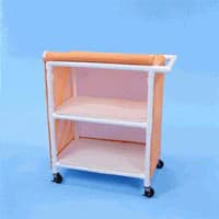 Healthline Medical Staph Chek Linen Cart, 41-3/4 x 37-1/2 x 21-1/2 in - Cart Laundry Staph Chek - Image 1