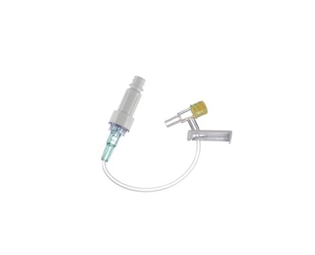 B. Braun ULTRASITE Needleless IV Extension Set, T-Port, 5" Spin-Lock Male Luer Slip Connector, Removable Slide Clamp, Sterile, 100/Case thumbnail 2