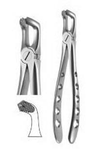 A. Titan Instruments X-Trac Lower Molar Extraction Forceps, Universal, Stainless Steel, Size 7900, 1 Each - Lower Molar X-TRAC forceps - Image 1